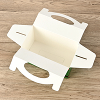 Boîte en papier kraft biodégradable avec logo personnalisé, finition brillante, pour la restauration rapide, les frites, les hamburgers, les déjeuners à emporter