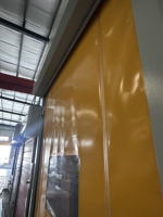 Porte à enroulement rapide automatique en PVC avec fermeture éclair, fonction anti-collision, pour usage industriel intérieur