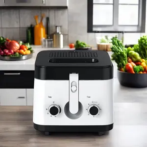 2.5L Deep Fryer Wholesale Household Electric Deep Fat Fryer With Oil Filter For Fried Chicken