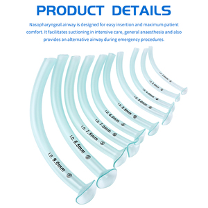 Vía aérea nasal de <span class=keywords><strong>trompeta</strong></span> Steril con tubo nasofaríngeo médico de Pvc Vía aérea nasofaríngea desechable - Product Image 2