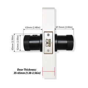 Türgriff Alexa Biometrische Finger abdruck tastatur Digital Electronic Wifi Ttlock Smart Schlafzimmer Rund knopf Türschloss - Product Image 6