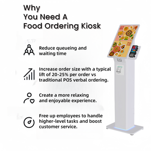 Tầng thường vụ màn hình cảm ứng <span class=keywords><strong>kiosk</strong></span> Full HD 18.5 21.5 24 27 32 inch cảm ứng đa điểm màn hình LCD tự phục vụ đặt hàng <span class=keywords><strong>kiosk</strong></span> - Product Image 3