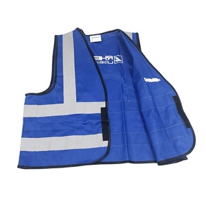 Gilet de travail personnalisé 100% polyester, réfléchissant, imperméable, avec logo - Product Image 5