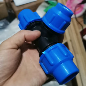 Irrigación por goteo de compresión de alta presión Plástico HDPE PE 100 Acoplamiento de manguera Superficie Lisa PP Tuberías de agua Riego por goteo - Product Image 4