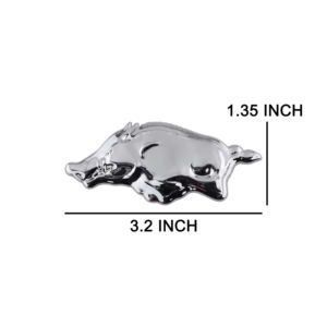 Emblème de voiture rouge mignon professionnel personnalisé cochon <span class=keywords><strong>sanglier</strong></span> emblème <span class=keywords><strong>autocollant</strong></span> de voiture en métal Badge accessoires automobiles en gros avec 3M - Product Image 6