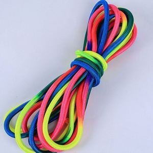 Stock Rainbow Polyester Braided <b>Cord</b> 6 mm 8 mm 10 mm Custom Polyester Round Drawstring <b>Cord</b> - Product Image 1