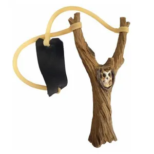 Wholesale Catapult Craft Powerful Wood Power Manufacturer Kid Hunting Animal Wooden Toy Slingshot