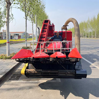 Nouvelle ferme utilisée sac à dos récolte de maïs récolteuse de maïs broyeur de fourrage à quatre roues équipement agricole machine de découpe de cultures