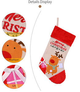 Bas de lin d'<span class=keywords><strong>hiver</strong></span> personnalisés HB-375 grande <span class=keywords><strong>chaussette</strong></span> de Noël en feutre - Product Image 5