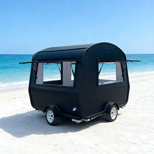 Chariot de Restauration Mobile Rétro Vintage en Acier Inoxydable Commercial pour Stand de Rue, Marché Nocturne, Vente de Glaces, Boissons et Snacks en Extérieur - Product Image 3