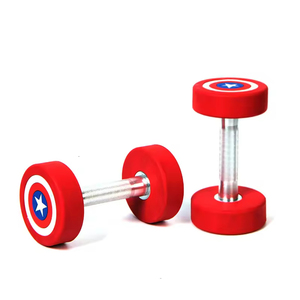 Mkas 10 Lb 20 kg cao su tráng quả tạ đặt 5kg 10 kg thể hình phòng tập thể dục thể hình bán buôn vòng cao su PU quả tạ - Product Image 1
