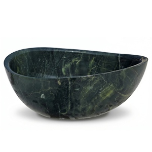 Bañeras Ovaladas Modernas de Lujo Hechas a Medida, Exclusivas de Mármol Verde Alpi Verde San Denise, Independientes para Baño, Hotel o Villa - Product Image 2