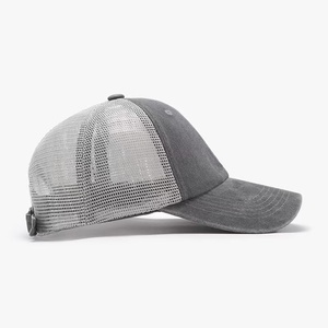 Gorra de malla lavada de verano para exteriores, estilo unisex con correa trasera ajustable, ideal para viajes, deportes y ocio. - Product Image 5