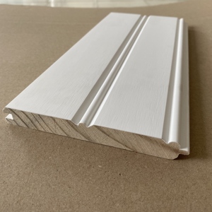Solid Wood Moulding <b>Primed</b> FJ Radiata Pine White <b>Primed</b> Reversible T&G Wall Pane for Hotel Application - Product Image 6
