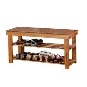 ม้านั่งรองเท้าไม้เนื้อแข็งทันสมัยและตู้เก็บของห้องนั่งเล่น - Product Image 1