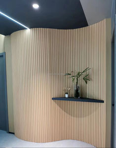 Panneau mural rotatif moderne - Panneau mural décoratif WPC imperméable à l'eau, grain de bois, design d'intérieur de bureau - Product Image 5