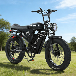 Vélo de montagne électrique unisexe AFTFA Road à 7 vitesses, pneus larges pour la <span class=keywords><strong>neige</strong></span>, frein à disque, batterie intégrée 48V, moteur sans balais - Product Image 6