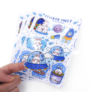 Personalizar los niños hoja de pegatinas coreano lindo Kawaii Animal A4 Pvc pegatinas Heet - Product Image 3