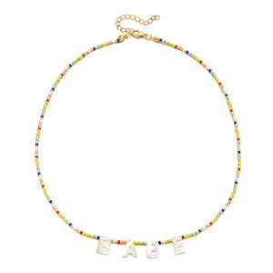 Collier Bohème Fait Main Perlé pour Femme, Lettres Personnalisées, Perles Miyuki, Coquillages Naturels, Lettres Amour Espoir – Vente Flash - Product Image 6