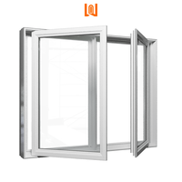 WANJIA Personnalisation Design européen Fenêtres UPVC Portes double vitrage Verre trempé Fenêtre à battant en PVC