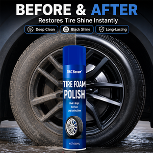 Spray mousse nettoyant pour pneus anti-UV, élimine la poussière de frein et les films routiers - Product Image 6