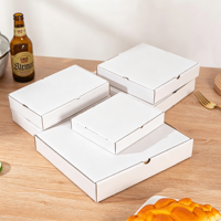 Boîte à pizza écologique personnalisée avec revêtement UV, lamination mate, logo personnalisé, motif unique, emballage alimentaire jetable de qualité alimentaire