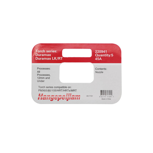 Powermax 65/85/105 hàng tiêu dùng 220819 65A 220941 45A 220816 85A 220990 105A 220930 45A 220991 Plasma cắt vòi phun - Product Image 1