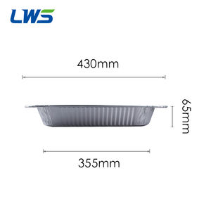 Conteneur rectangulaire <span class=keywords><strong>jetable</strong></span> en aluminium de 5830 ml, prix usine, résistant au four, qualité alimentaire, pour boulangerie, avec couvercle en aluminium - Product Image 6