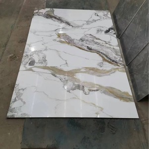 Tuile de <span class=keywords><strong>roche</strong></span> de luxe légère 600x1200 mur de fond de sol antidérapant Pandora blanc nouvelle grande plaque salon - Product Image 5