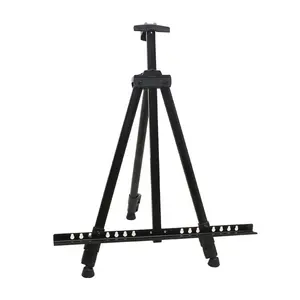 Penyangga Kuda-kuda Tripod Tampilan Dapat Diatur Kuda-kuda Seni Bahan Logam untuk Sketsa Lukisan Menampilkan Gambar untuk Grosir