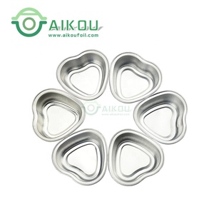 <span class=keywords><strong>Moldes</strong></span> de aluminio <span class=keywords><strong>para</strong></span> hornear Magdalenas con forma de corazón, recipientes de aluminio <span class=keywords><strong>para</strong></span> hornear pasteles, <span class=keywords><strong>queso</strong></span>, con tapa, 55ml - Product Image 2