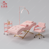 Nouveau modèle S : Lit de beauté ergonomique, chaise longue, lit de tatouage, avec tête réglable