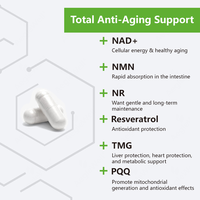 Complément AegleWell NAD+ - avec NR, Resvératrol et Quercétine - Soutien Quotidien pour une Peau Jeune et l'Énergie - 90 Capsules