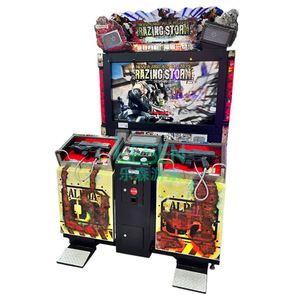 Amusement Park 55 Inch Razing Storm Arcade Gun Shooting Games Coin Operated Video Game Machine Metal <b>Plastic</b> English Lesen - Product Image 1
