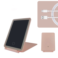 Vente en gros en usine Miroirs plats pour iPad portable de voyage personnalisés Miroirs de maquillage à LED de bureau avec lumières Miroir cosmétique