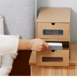 صناديق تخزين أحذية رياضية قابلة للطي من ميكسويرز، مصنوعة من الأكسفورد مع نافذة ودرج للتغليف - Product Image 4