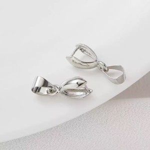 Fermoir en cuivre en forme de cœur pour la fabrication de colliers, électroplaqué sous vide, couleur or et argent, composants de bijoux DIY - Product Image 3