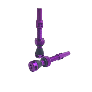 Accessoires <span class=keywords><strong>de</strong></span> vélo, <span class=keywords><strong>valves</strong></span> tubeless pour pneus tubeless compatibles 40mm-120mm, avec 14 couleurs différentes, en alliage d'aluminium, laiton, titane. - Product Image 4