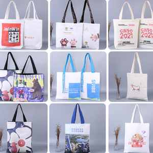 Customizable Size Solid Color Plain Canvas Tote Shoulder Bag with Custom Logo Printed Durable Daily Promotional Shopping Gifts