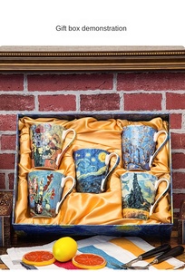 Nouveaux produits : tasses et soucoupes à thé en porcelaine osseuse de style occidental - Product Image 6