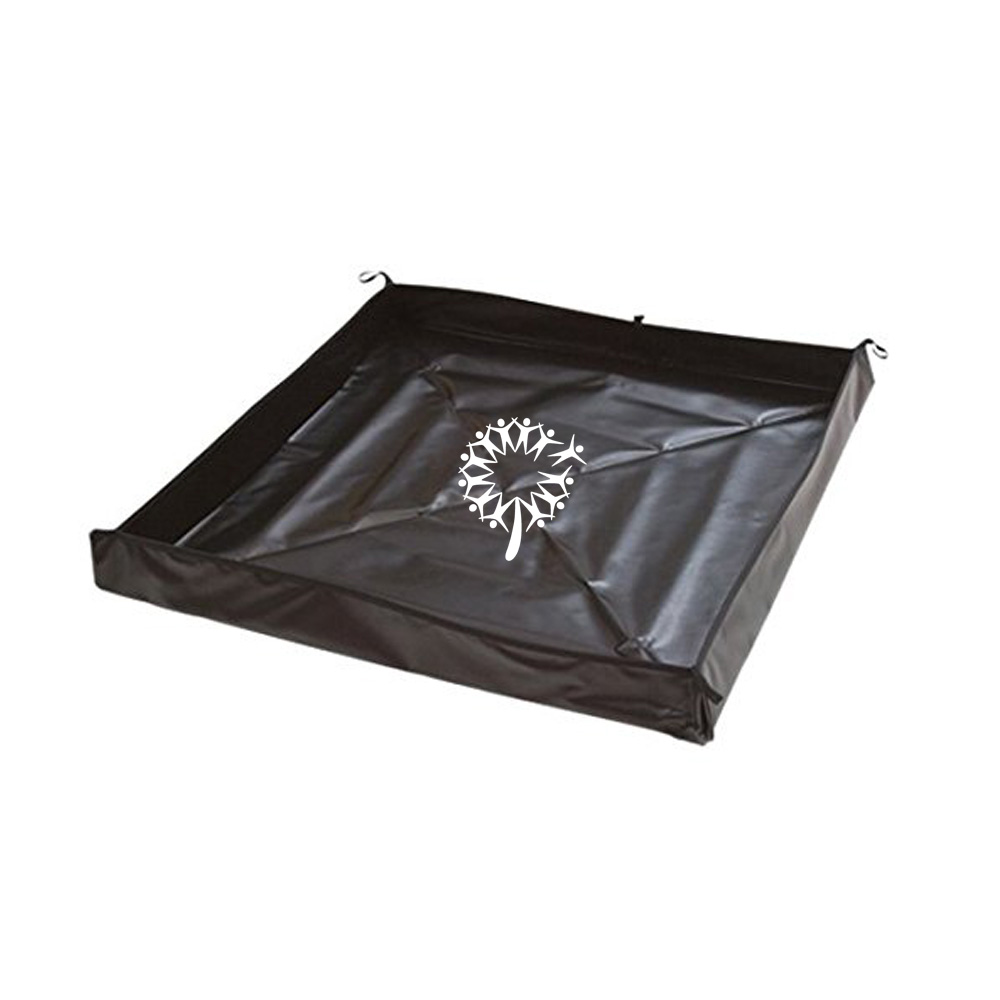 Одуванчик 20 унций портативный складной ПВХ Виниловый брезент для сдерживания пролива с прикрепленными ремнями