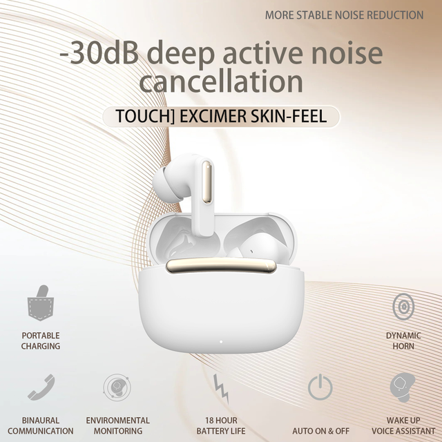OEM ANC ENC Noise Cancelling in Ear Earphones Sports Gaming Headphones Wireless Earbuds FA18