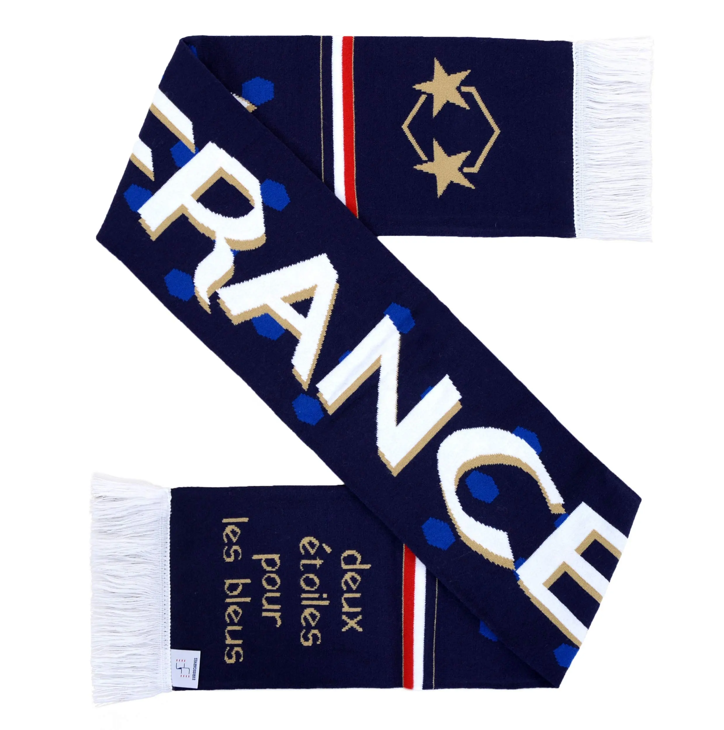Factory Direct Embroidered Souvenir Club Sports Team Acrylic National Soccer High-definition France Knitted Scarf Fashion