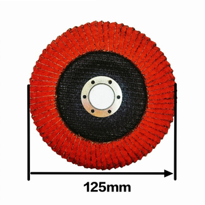Disco de Láminas Cerámicas Curvas de 5 Pulgadas, Grano 40-120, T27, Cerámica Roja y Aluminio para Pulir Acero Inoxidable y Metal, Suministro al por Mayor OEM - Product Image 2