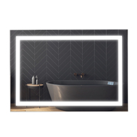 Espejo de Baño Rectangular LED con Sensor Táctil