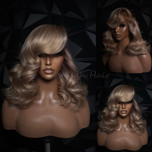 Perruques courtes bob en cheveux humains <span class=keywords><strong>blond</strong></span> cendré 613 en gros, fournisseur de perruques en dentelle HD 13x4 13x6 alignées sur la cuticule, cheveux humains - Product Image 2