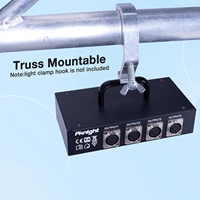 Répartiteur DMX512 LED 4 canaux Pknight DMX S4M, corps en cuivre, blanc neutre 4100K, 1 entrée/4 sorties optiquement isolées, pour éclairage mural de truss