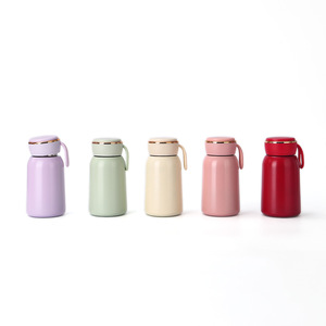 Modern Minimalist Solid Color Insulated Stainless Steel Tumbler Double Wall Vacuum Travel Cup Round Compact Design - Product Image 5