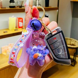 Nouveau Porte-clés Créatif Ours Mignon à Paillettes Liquides, Ballons Flottants Colorés, Pendentif de Sac pour Fille, Cadeaux - Product Image 6