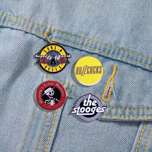 Pin de Esmalte de Banda de Pop <span class=keywords><strong>Rock</strong></span>, Letras de Canciones de Álbumes de Música Clásica, Insignia Punk, Broche de Banda, Pin de Solapa, Accesorios de Ropa al por Mayor - Product Image 3